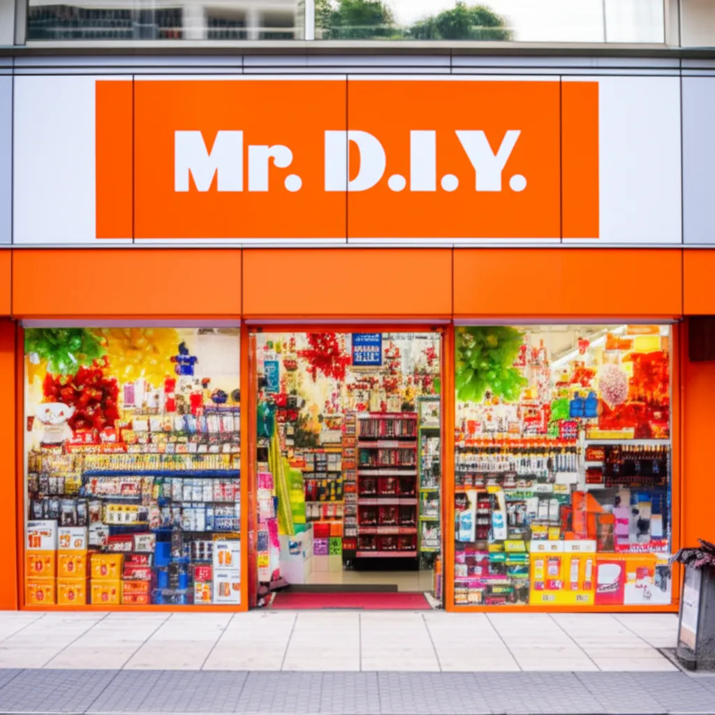 A typical Mr. D.I.Y. storefront, representing Malaysia's prominent home improvement retailer.